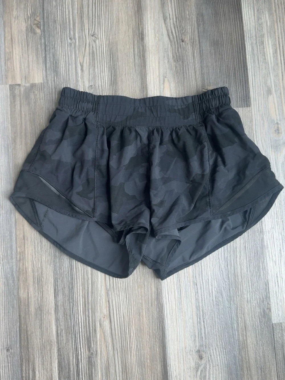 lululemon athletica Black Camo Run Shorts